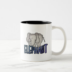 De T-shirts en de Giften van de olifant Tweekleurige Koffiemok