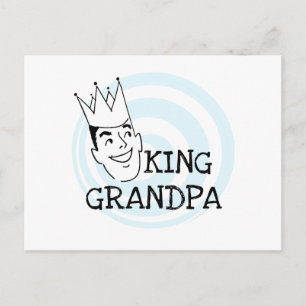 De T-shirts en de Giften van de Opa van de koning Briefkaart