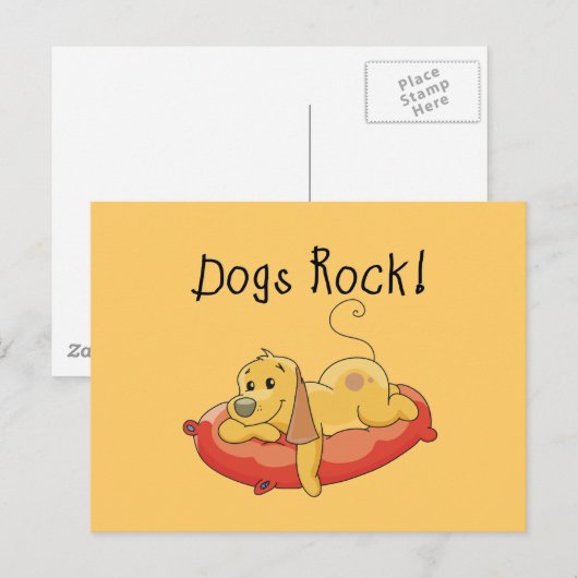 De T-shirts en de Giften van de Rots van honden Briefkaart (Voorkant / Achterkant)