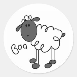 De T-shirts en de Giften van de Schapen van het Ronde Sticker