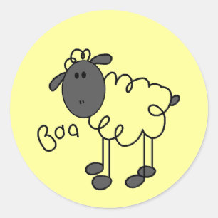 De T-shirts en de Giften van de Schapen van het Ronde Sticker