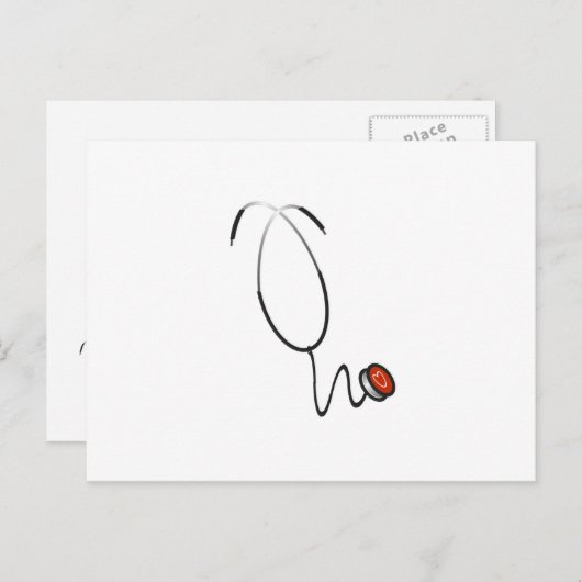 De T-shirts en de Giften van de stethoscoop Briefkaart (Voorkant / Achterkant)