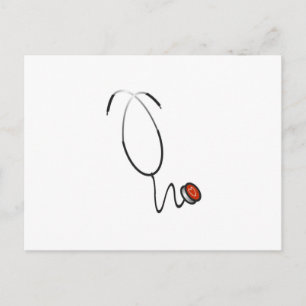 De T-shirts en de Giften van de stethoscoop Briefkaart