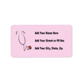 De T-shirts en de Giften van de stethoscoop Etiket (Voorkant)