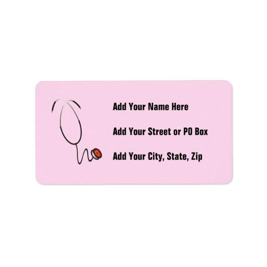 De T-shirts en de Giften van de stethoscoop Etiket (Voorkant)