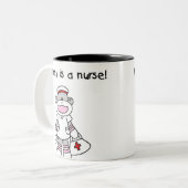 De T-shirts en de Giften van de Verpleegster van Tweekleurige Koffiemok (Voorkant links)