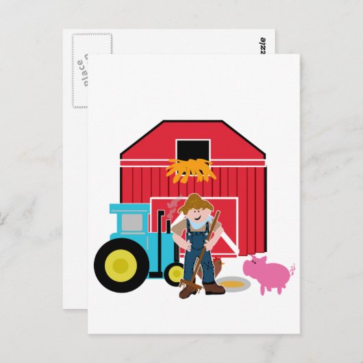 De T-shirts en de Giften van het boerenerf Briefkaart (Voorkant / Achterkant)