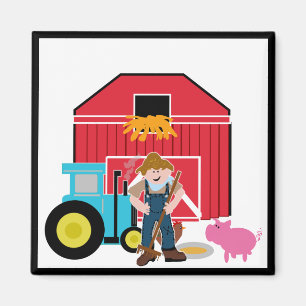 De T-shirts en de Giften van het boerenerf Magneet