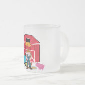 De T-shirts en de Giften van het boerenerf Matglas Koffiemok (Voorkant rechts)