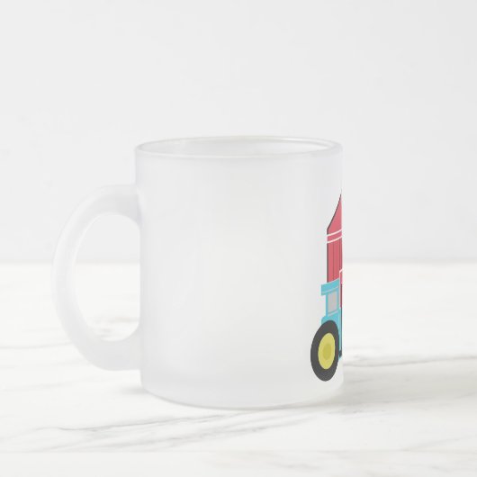 De T-shirts en de Giften van het boerenerf Matglas Koffiemok (Links)