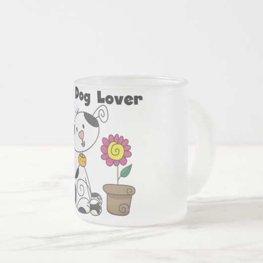 De T-shirts en de Giften van het Hondenliefhebber Matglas Koffiemok (Voorkant rechts)