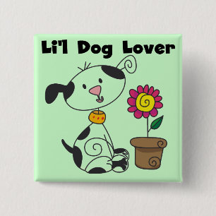 De T-shirts en de Giften van het Hondenliefhebber Vierkante Button 5,1 Cm