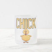 De T-shirts en de Giften van het kuiken Matglas Koffiemok (Center)