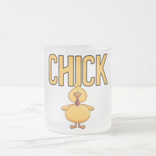 De T-shirts en de Giften van het kuiken Matglas Koffiemok (Center)