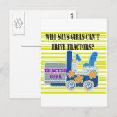 De T-shirts en de Giften van het Meisje van de Briefkaart (Voorkant / Achterkant)