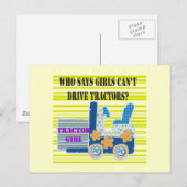 De T-shirts en de Giften van het Meisje van de Briefkaart (Voorkant / Achterkant)