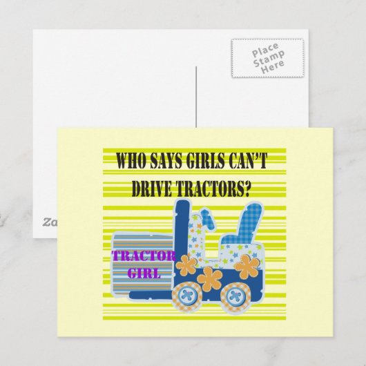 De T-shirts en de Giften van het Meisje van de Briefkaart (Voorkant / Achterkant)