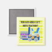 De T-shirts en de Giften van het Meisje van de tra Magneet (Voorkant / Achterkant)