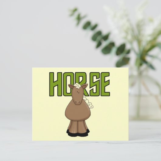 De T-shirts en de Giften van het paard Briefkaart (Staand voorkant)