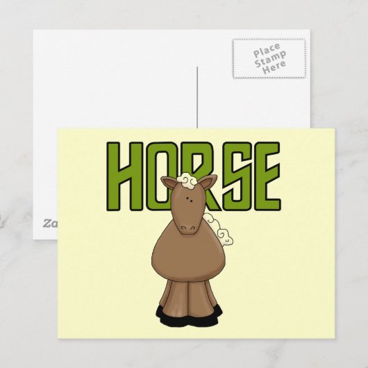 De T-shirts en de Giften van het paard Briefkaart (Voorkant / Achterkant)