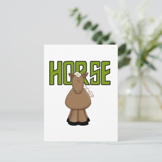 De T-shirts en de Giften van het paard Briefkaart (Staand voorkant)