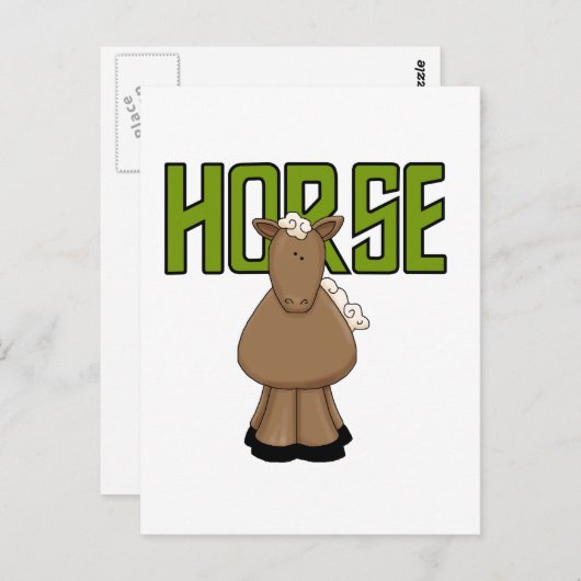 De T-shirts en de Giften van het paard Briefkaart (Voorkant / Achterkant)