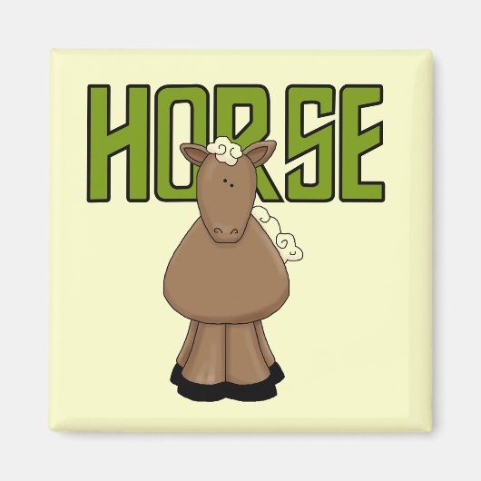 De T-shirts en de Giften van het paard Magneet (Voorkant)