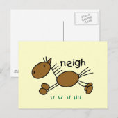 De T-shirts en de Giften van het Paard van het Briefkaart (Voorkant / Achterkant)