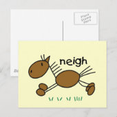 De T-shirts en de Giften van het Paard van het Briefkaart (Voorkant / Achterkant)