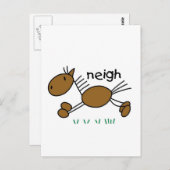 De T-shirts en de Giften van het Paard van het Briefkaart (Voorkant / Achterkant)