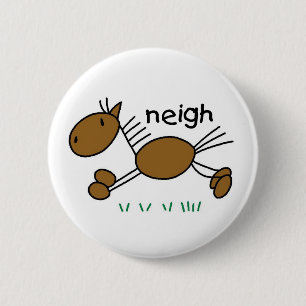 De T-shirts en de Giften van het Paard van het Cij Ronde Button 5,7 Cm