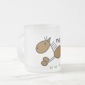 De T-shirts en de Giften van het Paard van het Matglas Koffiemok (Voorkant links)