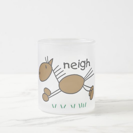 De T-shirts en de Giften van het Paard van het Matglas Koffiemok (Center)