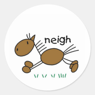De T-shirts en de Giften van het Paard van het Ronde Sticker
