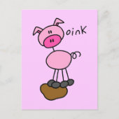 De T-shirts en de Giften van het Varken van het Briefkaart (Voorkant)