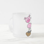 De T-shirts en de Giften van het Varken van het Matglas Koffiemok (Voorkant links)