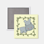 De T-shirts en de Giften van Hippo van het baby Magneet (Voorkant / Achterkant)