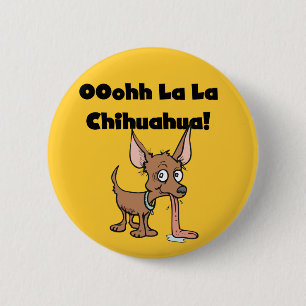 De T-shirts en de Giften van La Chihuahua van La Ronde Button 5,7 Cm