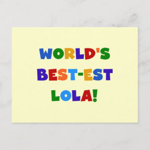 De T-shirts en de Giften van Lola van het Briefkaart