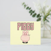 De T-shirts en de Giften van Piggy Briefkaart (Staand voorkant)