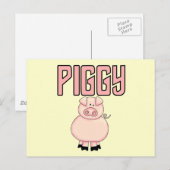 De T-shirts en de Giften van Piggy Briefkaart (Voorkant / Achterkant)