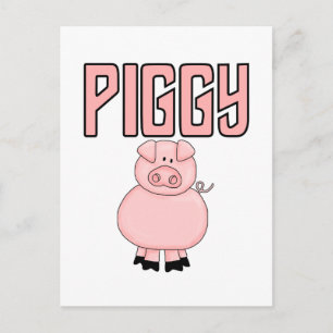 De T-shirts en de Giften van Piggy Briefkaart