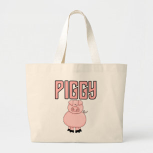 De T-shirts en de Giften van Piggy Grote Tote Bag