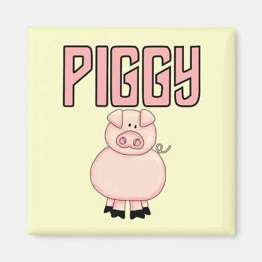 De T-shirts en de Giften van Piggy Magneet (Voorkant)