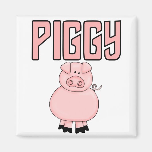 De T-shirts en de Giften van Piggy Magneet (Voorkant)