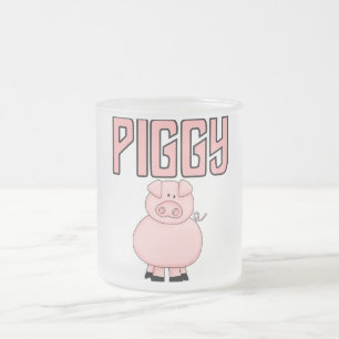 De T-shirts en de Giften van Piggy Matglas Koffiemok
