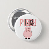 De T-shirts en de Giften van Piggy Ronde Button 5,7 Cm (Voorkant /achterkant)
