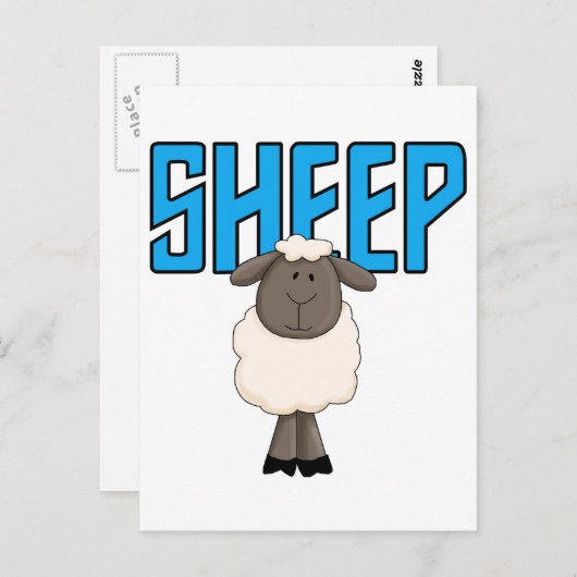 De T-shirts en de Giften van schapen Briefkaart (Voorkant / Achterkant)