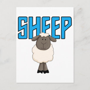 De T-shirts en de Giften van schapen Briefkaart