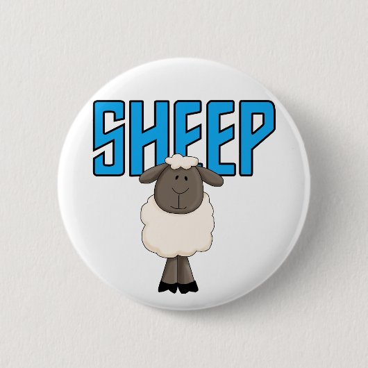 De T-shirts en de Giften van schapen Ronde Button 5,7 Cm (Voorkant)